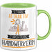 Handwerkerin Tasse Geschenk Becher Stark Attraktiv Furchtlos Handwerkerin Lustige Geschenkidee Grün Trendation