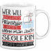 Seglerin Tasse Geschenk Spruch Wer Will Schon Prinzessin Sein Wenn Man Auch Seglerin Sein Kann Weiß Trendation