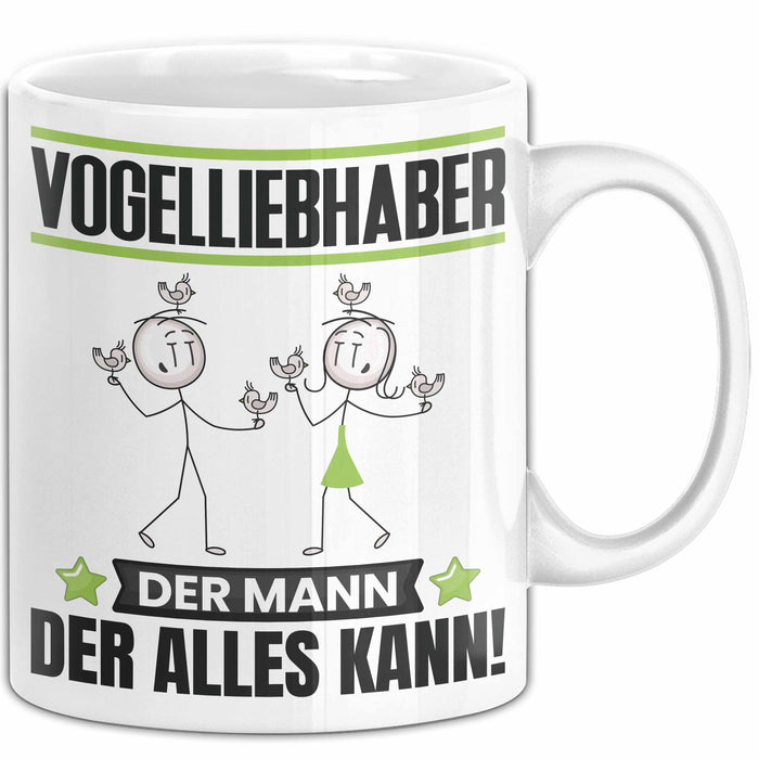 Vogelliebhaber Tasse Geschenk für Vogelliebhaber Der Mann Der Alles Kann Geschenkidee zum Geburtstag Weiß Trendation