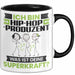 Hip-Hop-Produzent Tasse Geschenk für Hip-Hop-Produzent Geburtstag Lustiger Spruch Kaffee-Becher Was Ist Deine Superkraft Schwarz Trendation