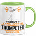 Trompeter Geschenk Tasse So Gut Kann Nur Ein Trompeter Aussehen Geschenkidee Kaffee-Becher Grün Trendation