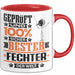 Fechter Geschenk Lustiger Spruch für Fechter Geschenkidee Bester Fechter Der Welt Rot Trendation