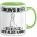 Snowshoer Tasse Geschenk für Snowshoer Der Mann Der Alles Kann Geschenkidee zum Geburtstag Grün Trendation