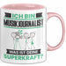 Musikjournalist Tasse Geschenk für Musikjournalist Geburtstag Lustiger Spruch Kaffee-Becher Was Ist Deine Superkraft Rosa Trendation