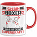 Boxer Tasse Geschenk für Boxer Geburtstag Lustiger Spruch Kaffee-Becher Was Ist Deine Superkraft Rot Trendation
