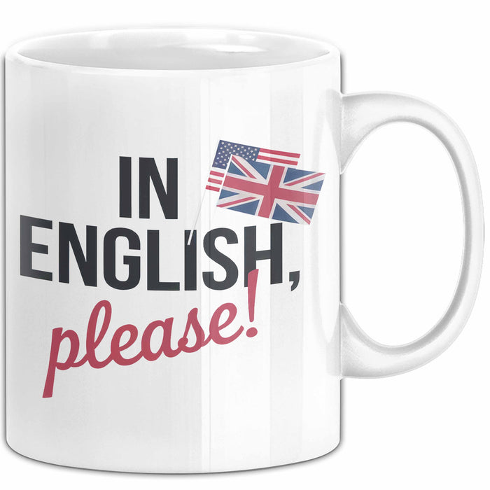 Englischlehrer Tasse Geschenk Auf Englisch Bitte Geschenk Weiß Trendation