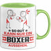 Boxer Geschenk Tasse So Gut Kann Nur Ein Boxer Aussehen Geschenkidee Kaffee-Becher Grün Trendation