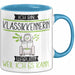 Klassikkennerin Tasse Geschenk Ich Bin Klassikkennerin Warum Weil Ich Es Kann Geschenkidee Geburtstag Blau Trendation