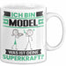 Model Tasse Geschenk für Model Geburtstag Lustiger Spruch Kaffee-Becher Was Ist Deine Superkraft Weiß Trendation