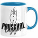 Katzen Tasse Pauschal Dagegen Katze Katzenliebhaber Kater Geschenk Miau Katzenbesitzerin Geschenkidee Humor Kaffee-Becher Blau Trendation