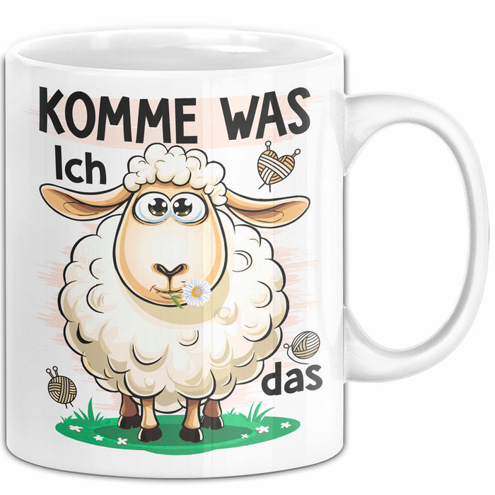 Sarkastisches Schaf Tasse Geschenkidee Sheep That Tierhumor Weiß Trendation