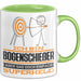 Bogenschießer Geschenk Tasse Ich Bin Bogenschießer Aber Sag Doch Einfach Superheld Lustige Geschenkdiee für Bogenschießer Kaffee-Becher Grün Trendation