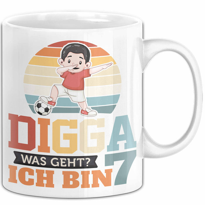 Digga Tasse Geschenk Siebter Geburtstag Lustiger Spruch Was Geht Weiß Trendation