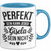 Gisela Tasse Geschenk Perfekt Sein Kann Jeder Geschenkidee Geburtstag Blau Trendation