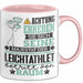 Leichtathlet Geschenk Tasse Lustiger Spruch Erheben Sie Sich Der Leichtathlet Betritt den Raum Rosa Trendation