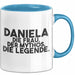 Daniela Tasse Daniela – Die Frau. Der Mythos. Die Legende. Geschenk Blau Trendation