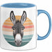 Eselbauer Esel Tier Tasse Geschenk Lustige Geschenkidee Spruch Blau Trendation