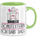 Geschenk für Songtexterin Tasse Lustige Geschenkidee Geburtstag Ich Bin Songtexterin Ich Darf Das Grün Trendation