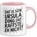 Ursula Tasse Geschenk Dat Is So'n Ursula Ding Dat Raffste Eh Nicht Geschenkidee Becher mit Name Rosa Trendation