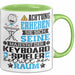 Keyboard-Spieler Geschenk Tasse Lustiger Spruch Erheben Sie Sich Der Keyboard-Spieler Betritt den Raum Grün Trendation
