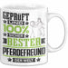 Pferdefreund Geschenk Lustiger Spruch für Pferdefreund Geschenkidee Bester Pferdefreund Der Welt Weiß Trendation