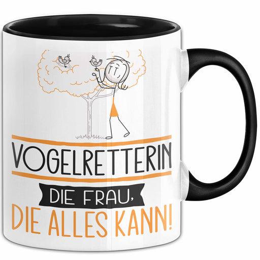 Vogelretterin Geschenk Tasse Becher Die Frau Die Allen Kann Geschenkidee für eine Vogelretterin Lustig Trendation