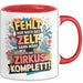 Bürokollege Tasse Geschenkidee Es Fehlt Nur Noch Das Zelt Rot Trendation