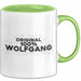Wolfgang Tasse Original 100% Wolfgang Geschenk Grün Trendation