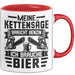 Waldarbeiter Tasse Geschenk Holz Meine Kettensägen Brauchen Benzin Und Ich Brauche Bier Rot Trendation