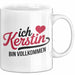 Kerstin Tasse Geschenk Ich Bin Vollkommen Kerstin Geschenkidee Geburtstag Weiß Trendation