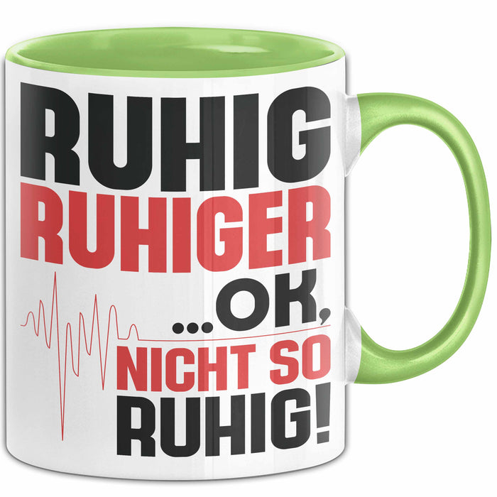 Arzt Tasse Geschenk Mfa Krankenschwester Geschenkidee Anästhesist Kaffee-Becher Grün Trendation