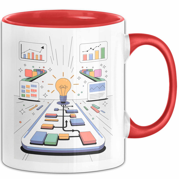 Produktmanager Tasse Geschenk Lustige Geschenkidee Spruch Für Produkt Strategen Rot Trendation