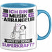 Musikarrangeur Tasse Geschenk für Musikarrangeur Geburtstag Lustiger Spruch Kaffee-Becher Was Ist Deine Superkraft Blau Trendation