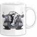 Fitness Enthusiast Tasse Geschenkidee für Fitnessliebhaber Weiß Trendation