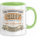 Büroarbeit Kollege Chef Tasse Geschenk Lustige Geschenkidee Spruch Ein Grossartiger Chef Ist Schwer Zu Finden Grün Trendation