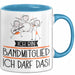 Geschenk für Bandmitglied Tasse Lustige Geschenkidee Geburtstag Ich Bin Bandmitglied Ich Darf Das Blau Trendation