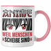 TRENDATION Anime Tasse Geschenk Spruch Kaffeetasse Rosa Trendation
