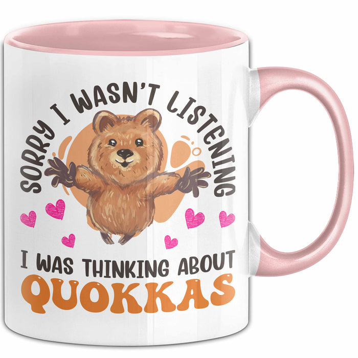 Quokka Tasse Geschenkidee Tier Liebhaberin Becher Rosa Trendation