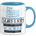 Surferin Weil Es Keinen Schöneren Beruf Gibt Tasse Geschenk für Eine Surferin Lustig Blau Trendation