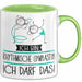 Geschenk für Rhythmische Gymnastin Tasse Lustige Geschenkidee Geburtstag Ich Bin Rhythmische Gymnastin Ich Darf Das Grün Trendation