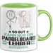 Paddelboard-Lehrer Geschenk Tasse So Gut Kann Nur Ein Paddelboard-Lehrer Aussehen Geschenkidee Kaffee-Becher Grün Trendation