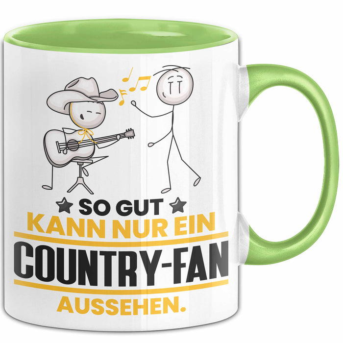 Country-Fan Geschenk Tasse So Gut Kann Nur Ein Country-Fan Aussehen Geschenkidee Kaffee-Becher Trendation