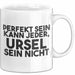 Ursel Tasse Perfekt Sein Kann Jeder, Ursel Sein Nicht Geschenk Weiß Trendation
