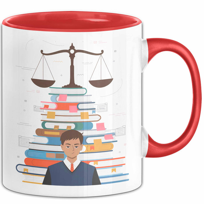 Jurastudent Tasse Geschenk Lustige Geschenkidee Spruch Für Juristische Köpfe Rot Trendation