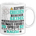 Ultimate-Frisbee-Spieler Geschenk Tasse Lustiger Spruch Erheben Sie Sich Der Ultimate-Frisbee-Spieler Betritt den Raum Weiß Trendation