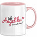 Angelika Tasse Geschenk Ich Bin Vollkommen Angelika Geschenkidee Geburtstag Rosa Trendation