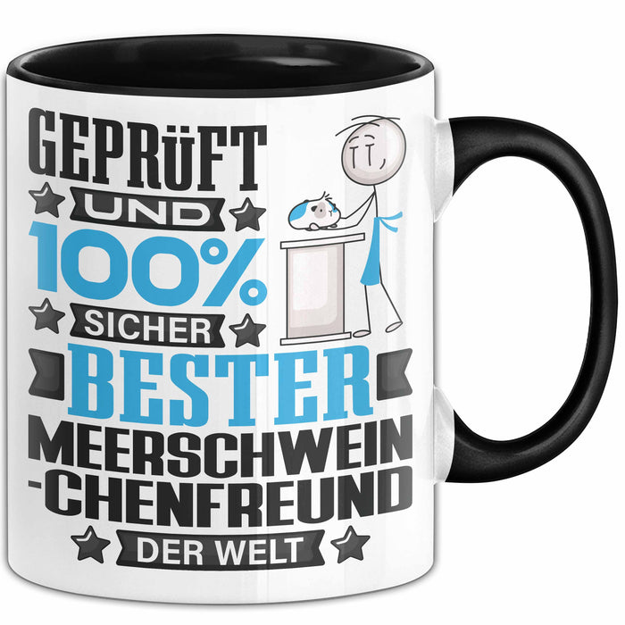 Meerschweinchenfreund Geschenk Lustiger Spruch für Meerschweinchenfreund Geschenkidee Bester Meerschweinchenfreund Der Welt Schwarz Trendation