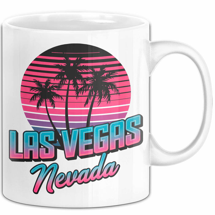 Las Vegas Nevada USA Tasse Geschenk Lustige Geschenkidee Spruch Weiß Trendation