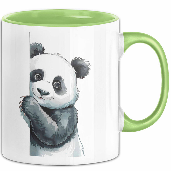 Süßer Panda Tasse Geschenk Lustige Geschenkidee Spruch Grün Trendation