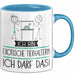 Geschenk für Exotische Tierhalterin Tasse Lustige Geschenkidee Geburtstag Ich Bin Exotische Tierhalterin Ich Darf Das Blau Trendation